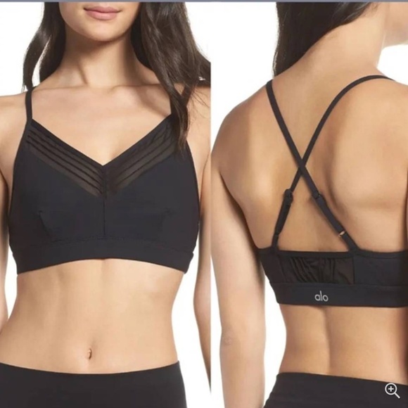 Alo Yoga Ultimate Mesh-Inset Sports Bra Size: M - Picture 1 of 5